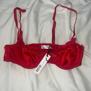 Sexy Red Underwire Bra
